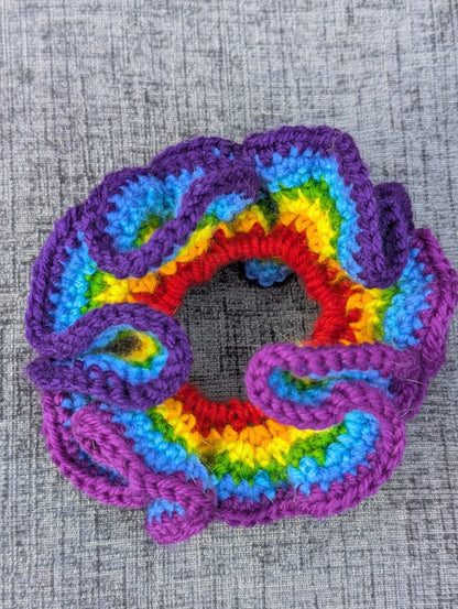Rainbow scrunchie