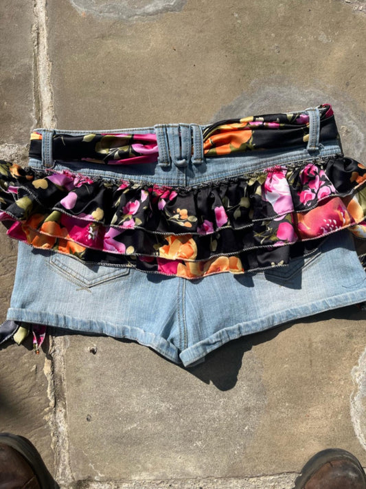 Floral Satin Shorts
