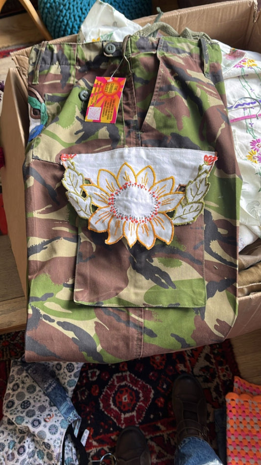 Camouflage Sunflower Trousers