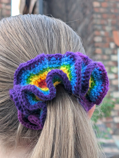 Rainbow scrunchie