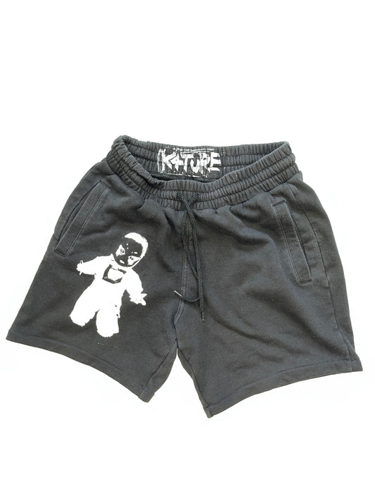 K4TURE baggy baby print shorts 