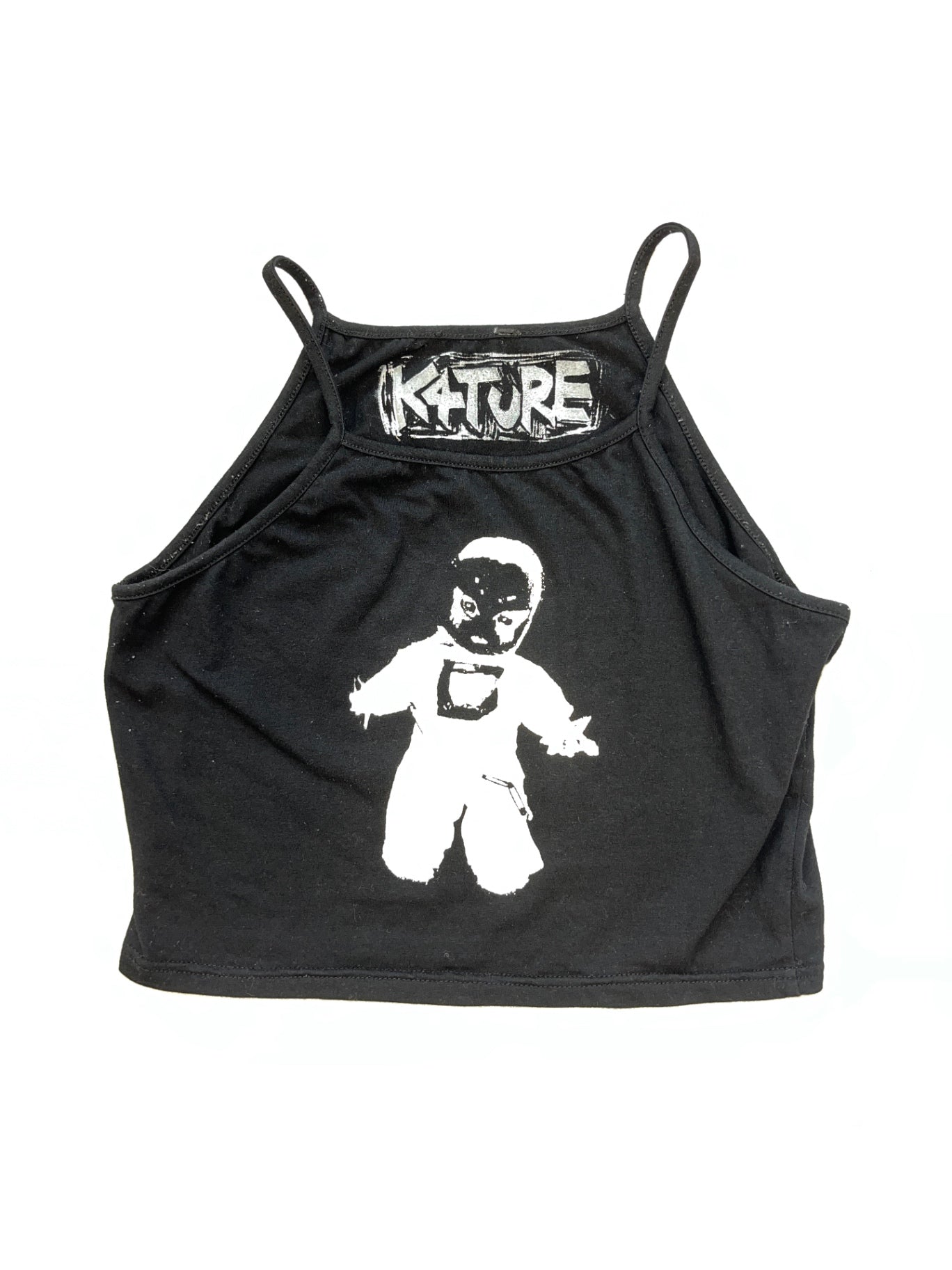 K4TURE halterneck baby print top