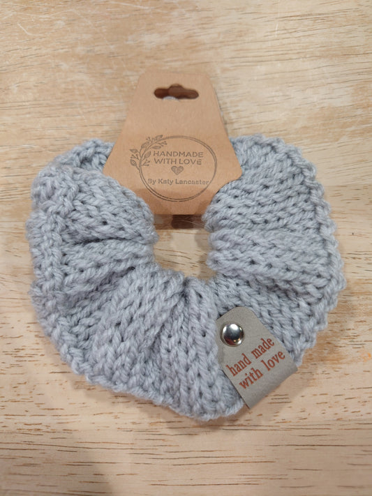 Grey scrunchie
