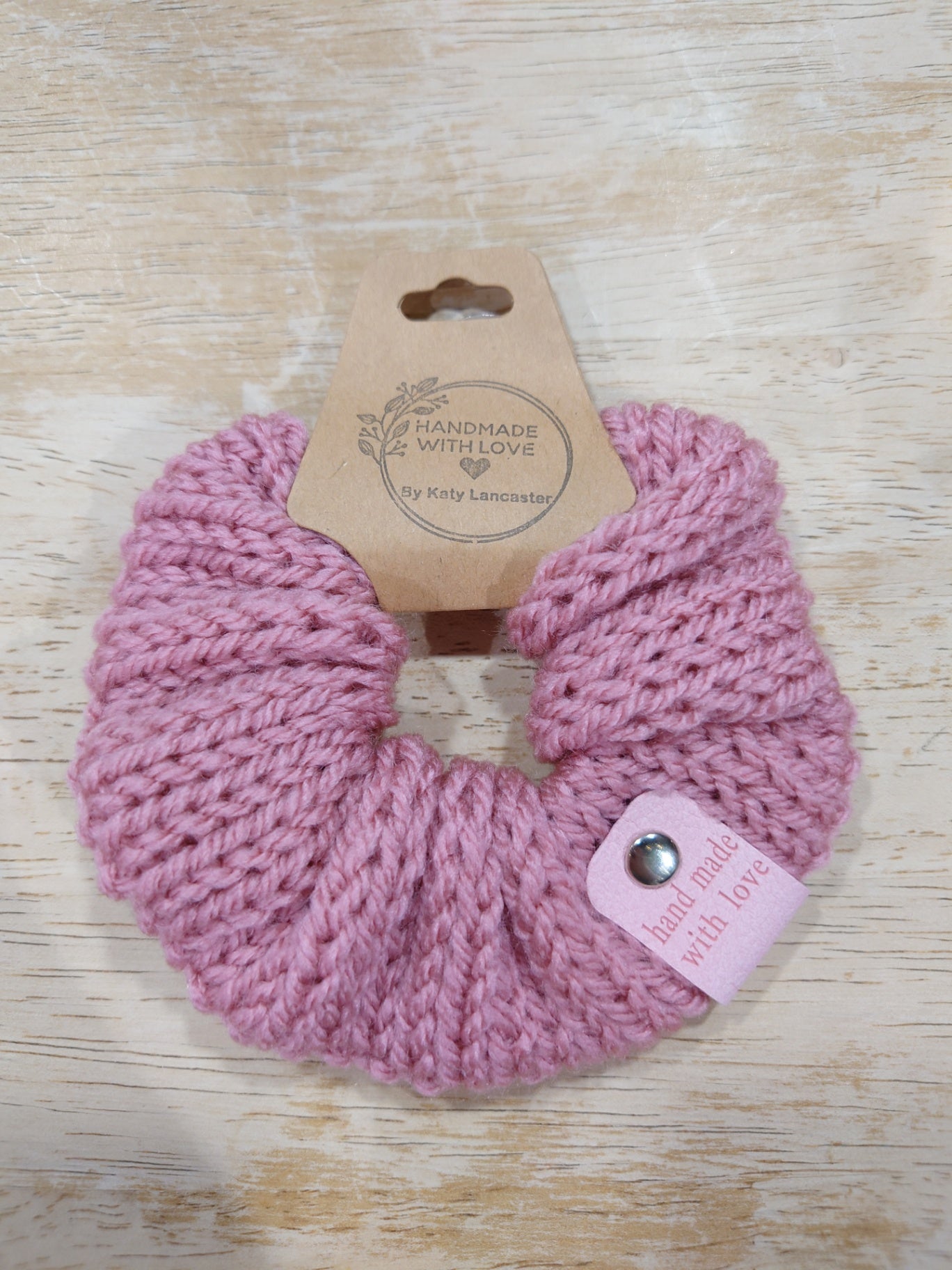 Pink scrunchie