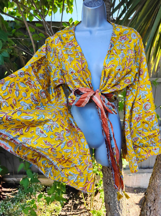 Stevie top mustard yellow 