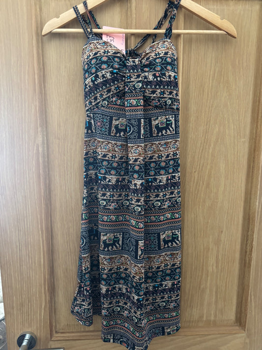 Blue dress with straps