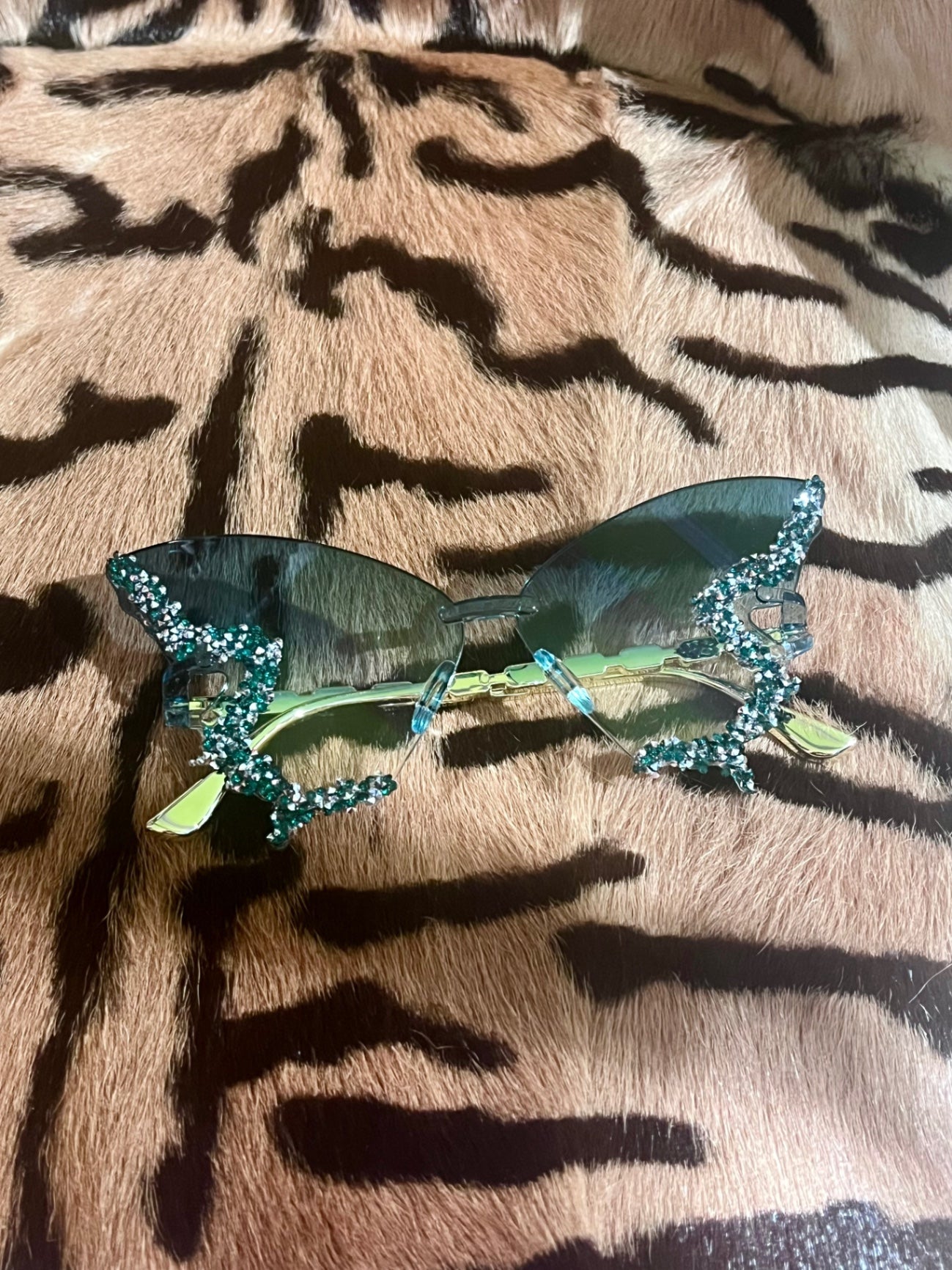Gem Butterfly Sunnies Green