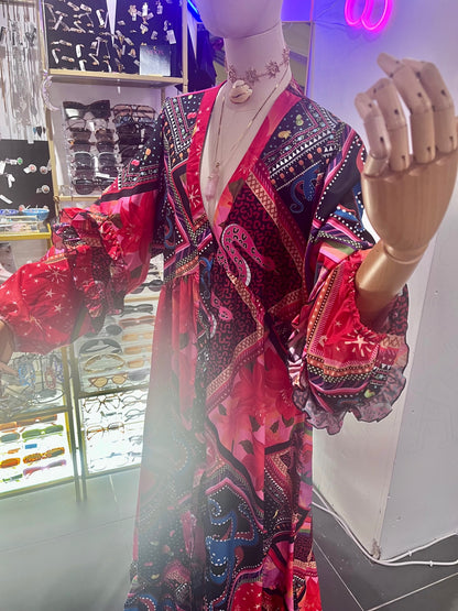 Starry Night Button Up Dress