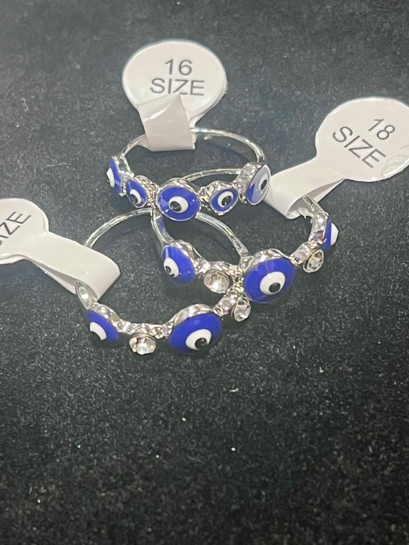 Lucky Eye Blue Silver size 16