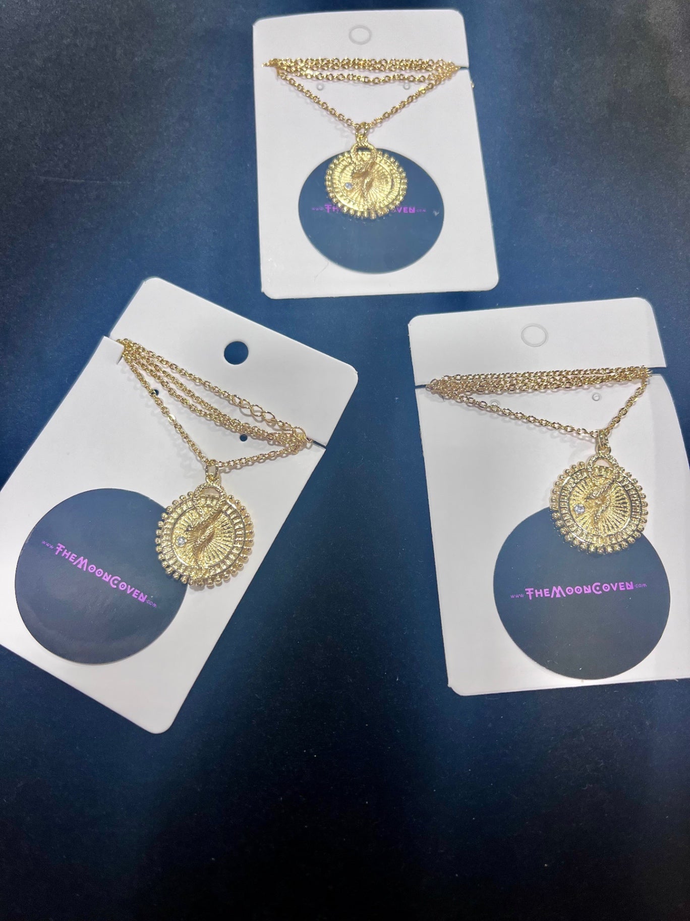 Gold Snake Charm Chain