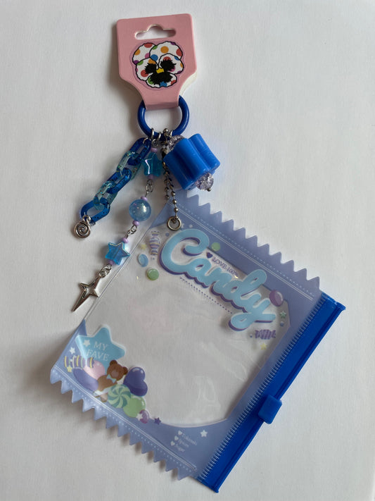 Trinket Pouch Keychain - Blue