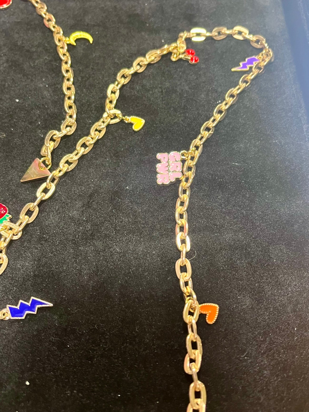 Gold Charm Chain Belt