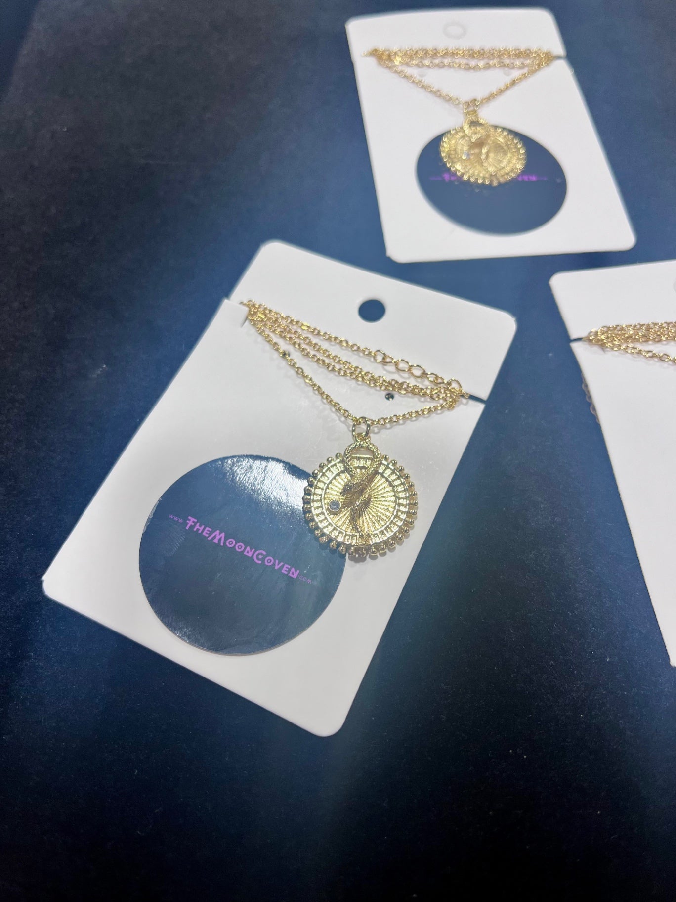 Gold Snake Charm Chain
