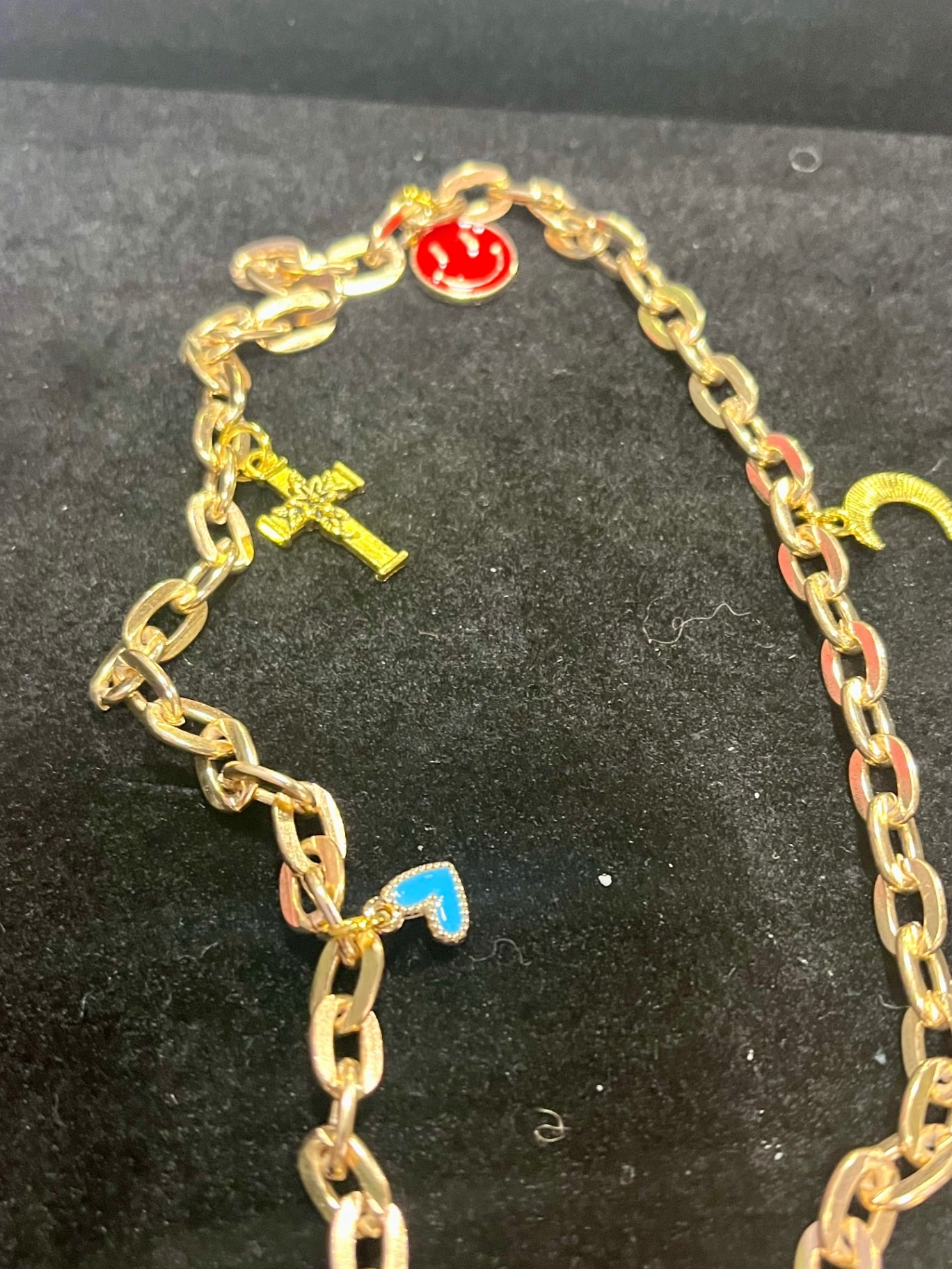 Gold Charm Chain Belt