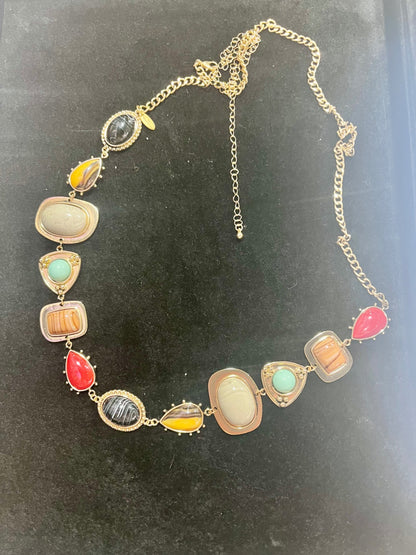 Beaded Gold Chain Belt