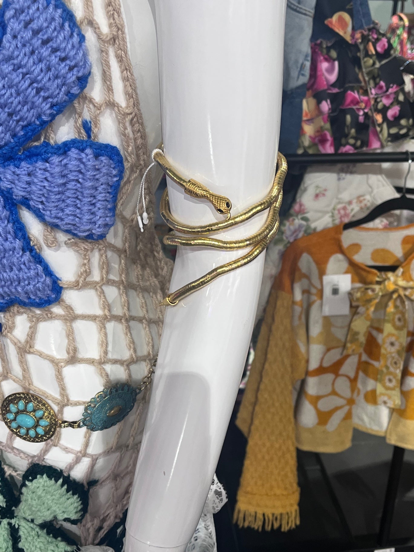 Gold Snake Bendable Necklace