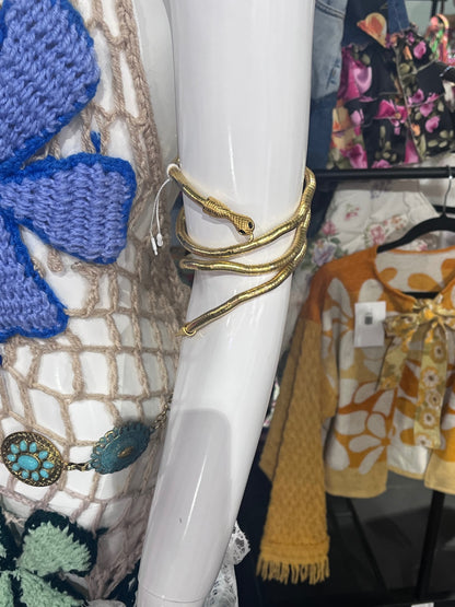 Gold Snake Bendable Necklace