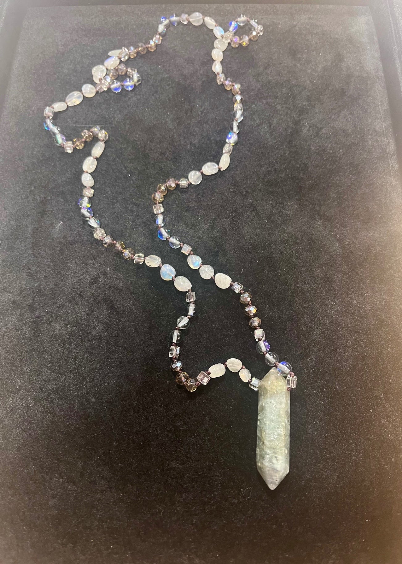 Labradorite Prayer Bead Necklace