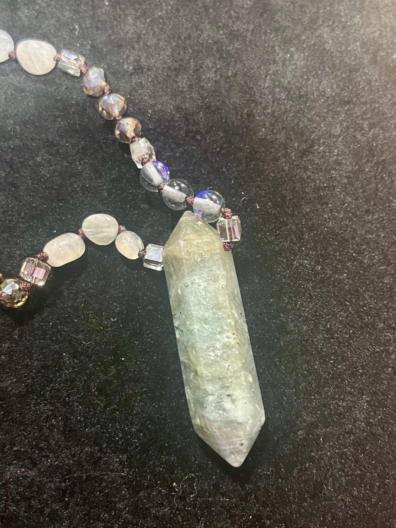 Labradorite Prayer Bead Necklace