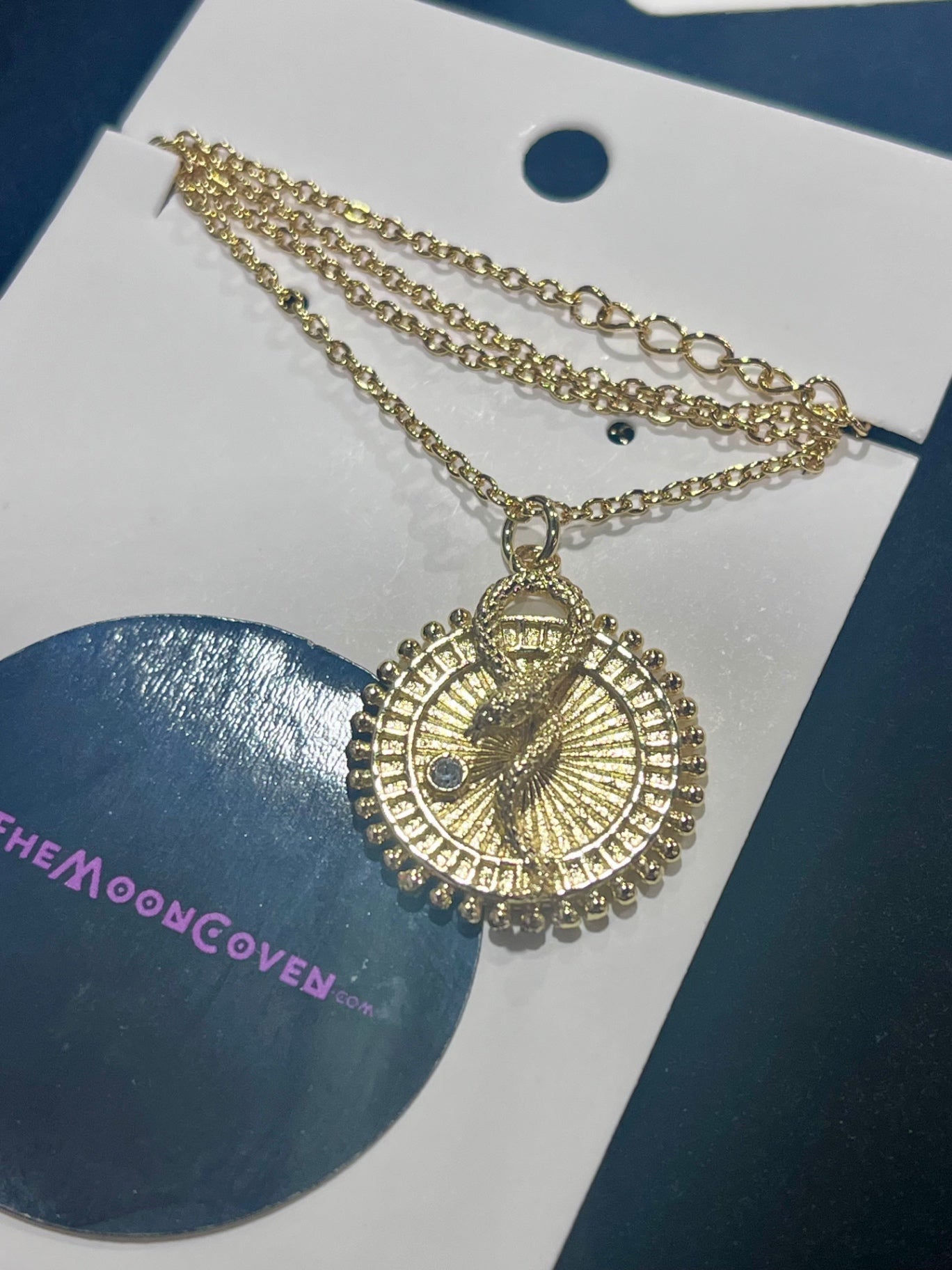 Gold Snake Charm Chain