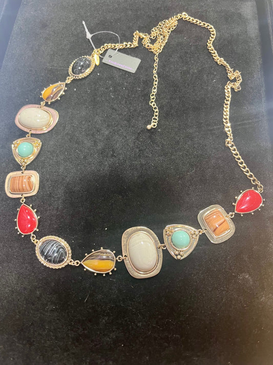 Beaded Gold Chain Belt