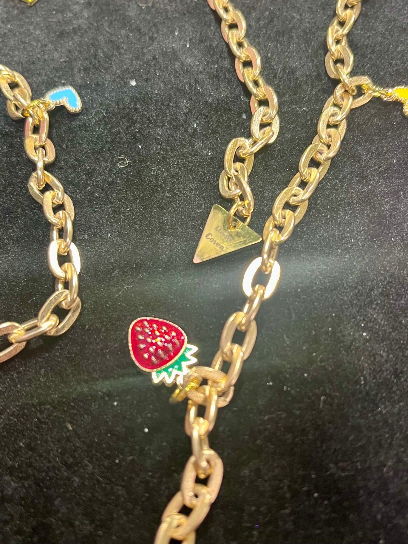 Gold Charm Chain Belt