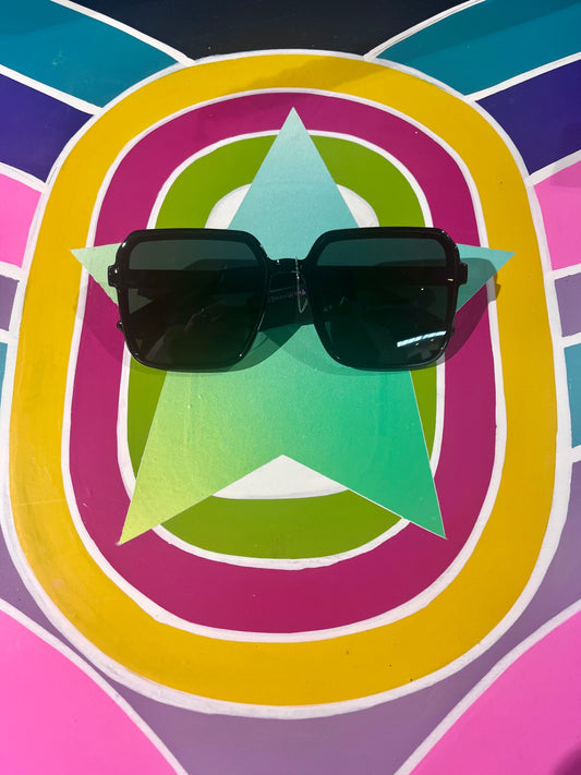 Black 60s Shirley Sunnies