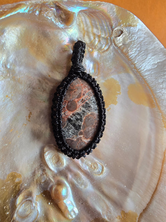 Natural garnet stone 