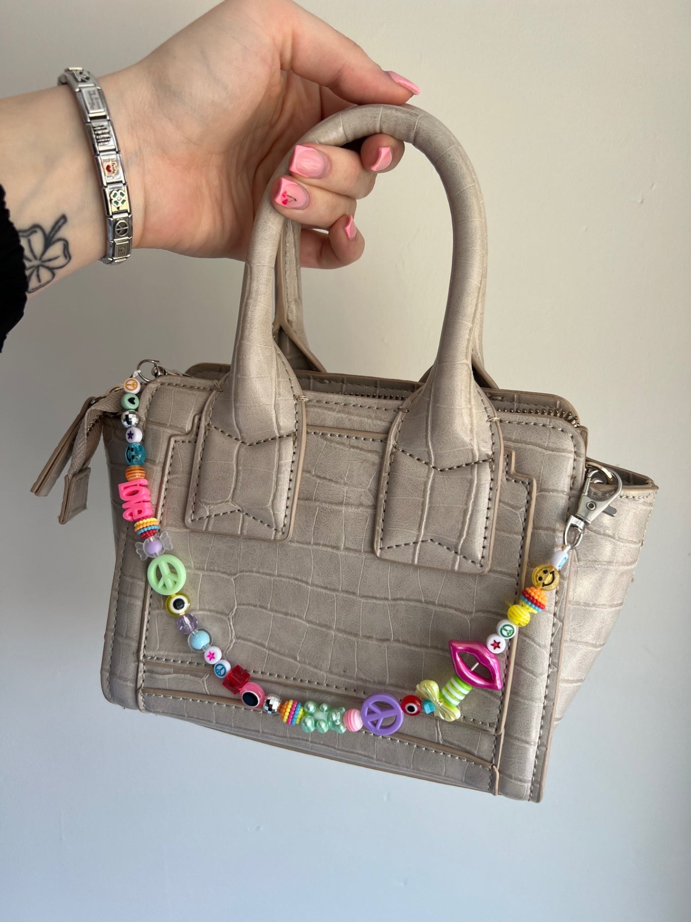 Multi-Funk bag charm - silver hooks 