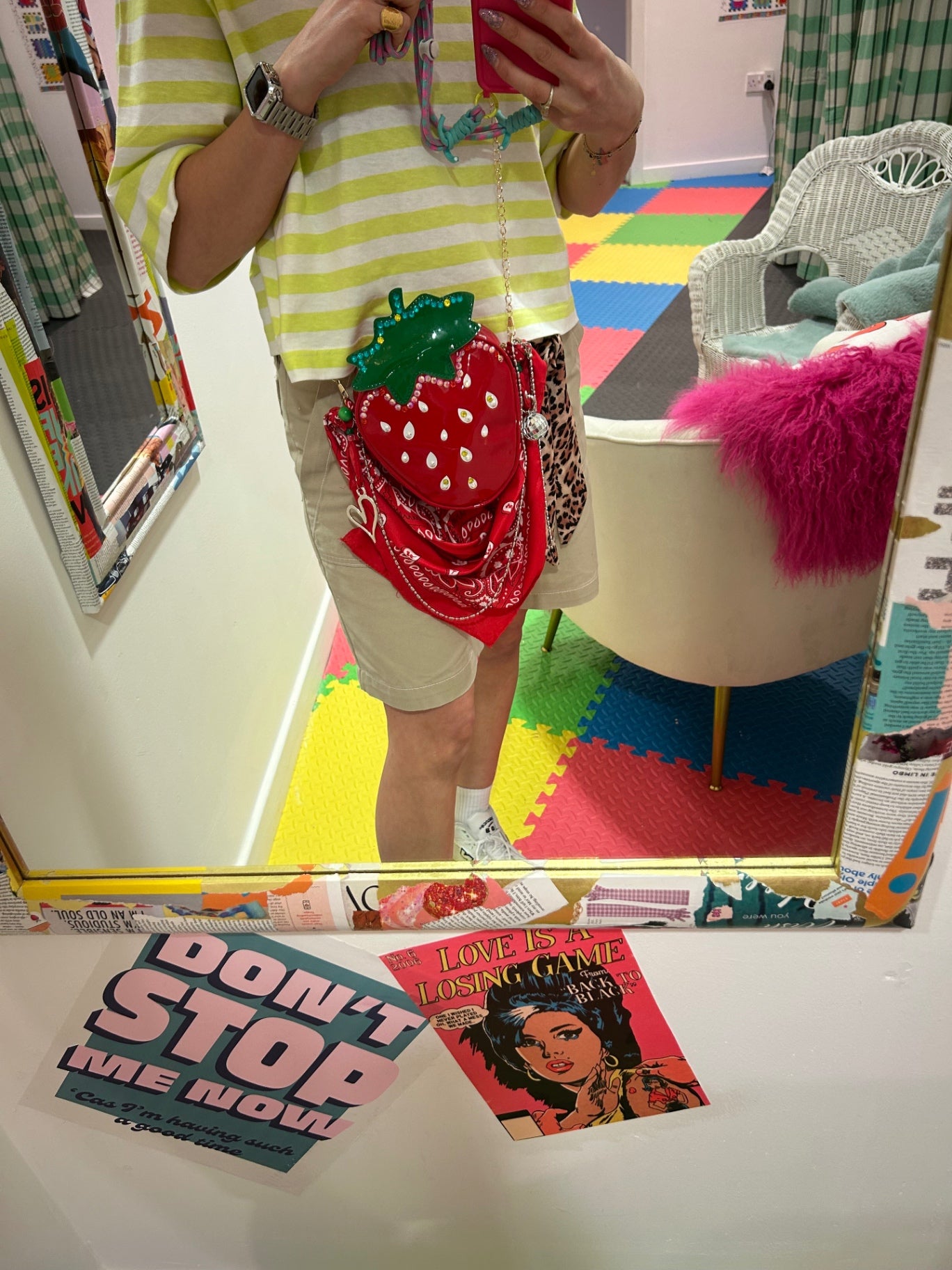 Strawberry Reworked Bag