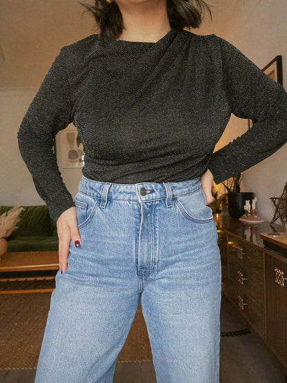 & Eve Lurex Top