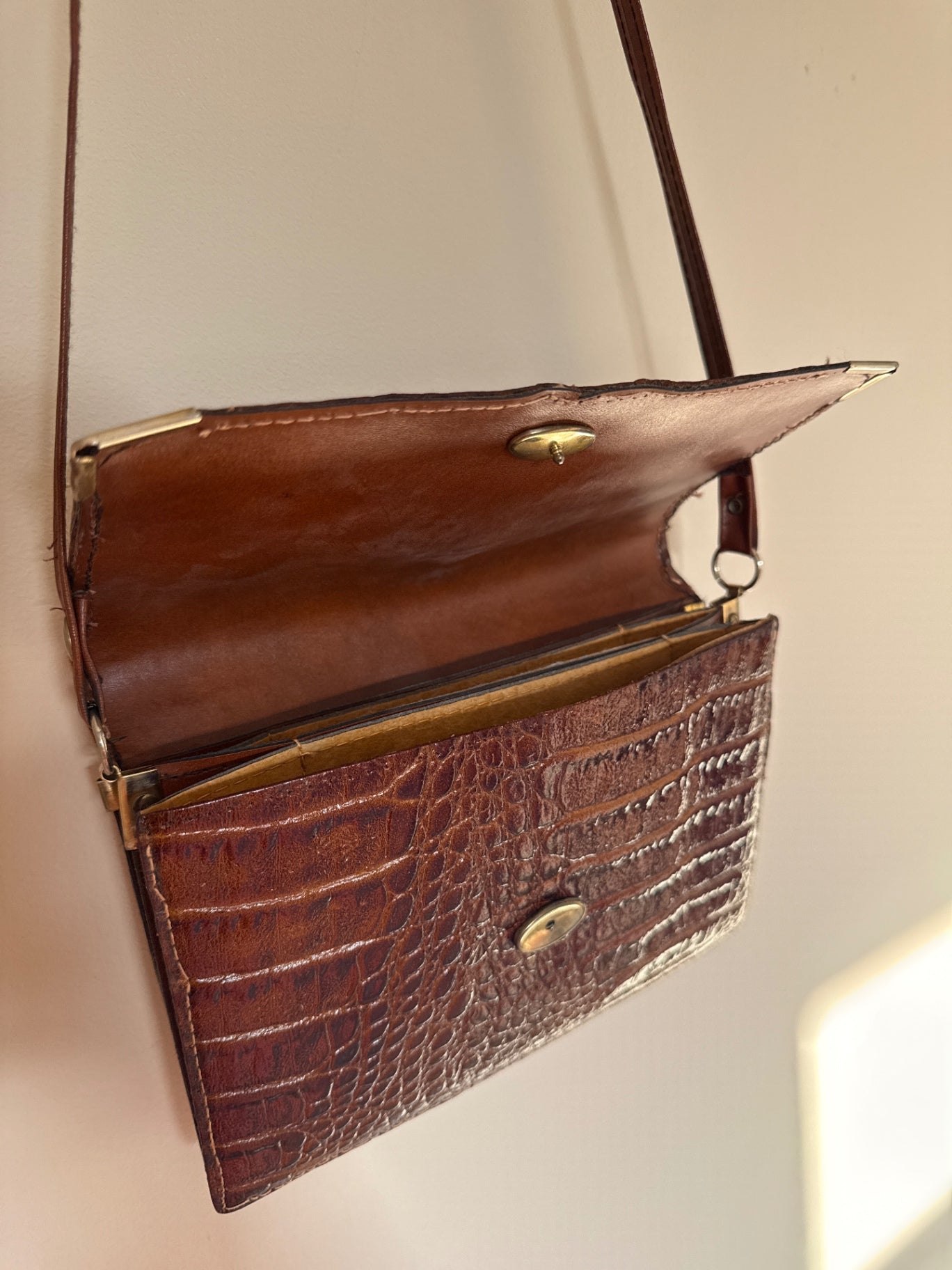 Vintage Crocodile Leather Bag 