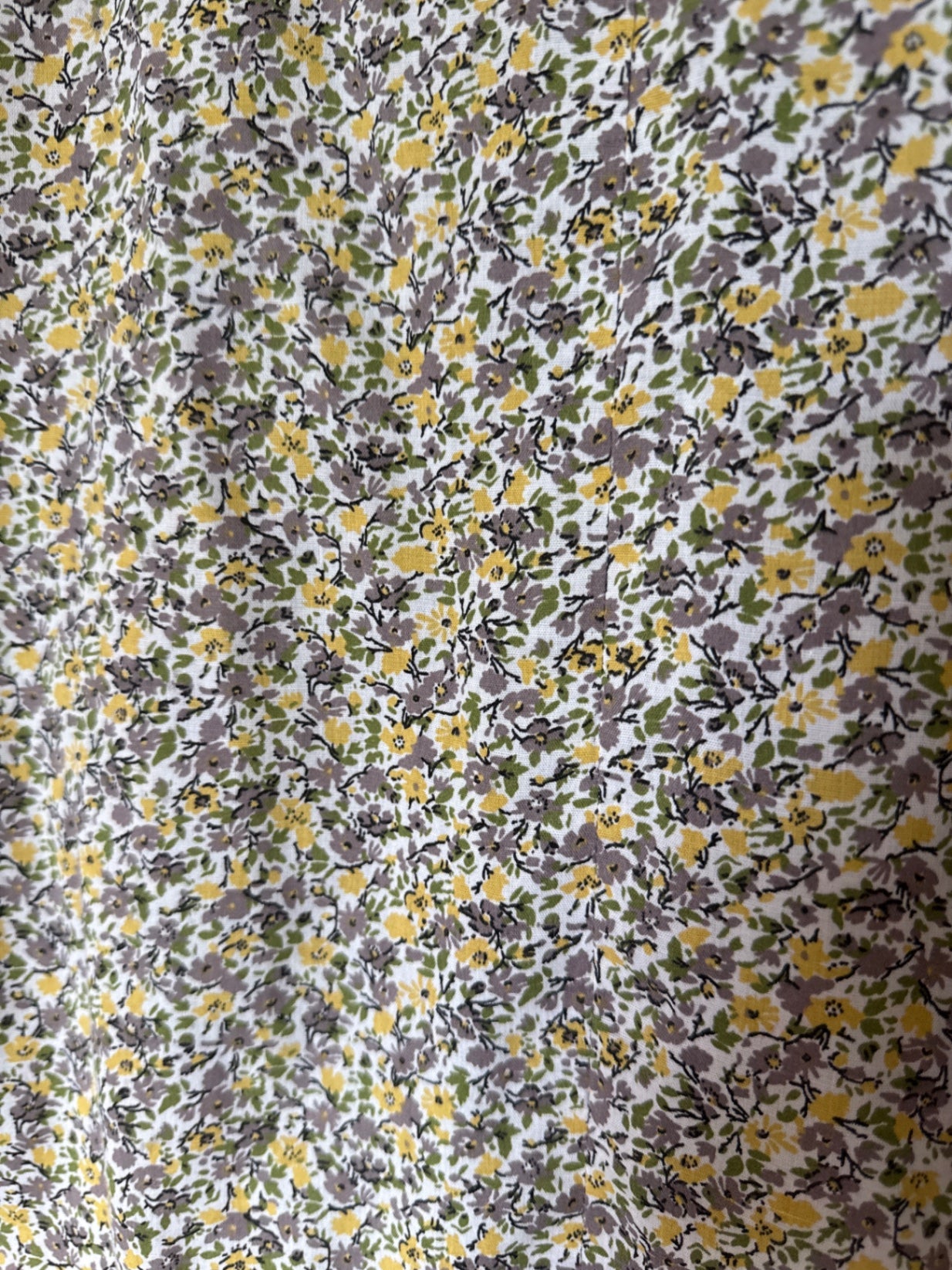 Ditsy print cotton dress