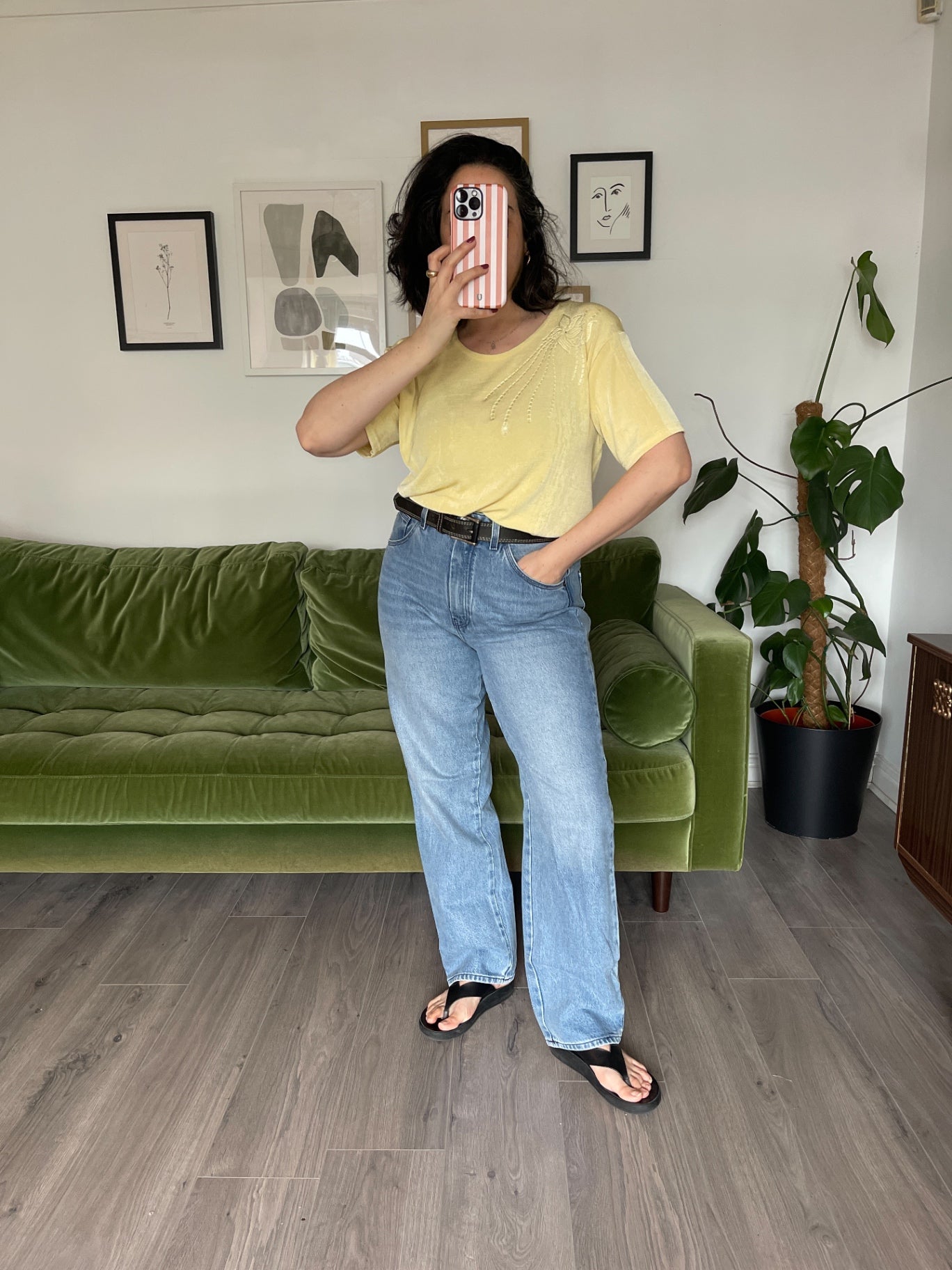 Vintage yellow top