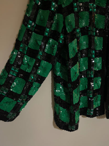 Vintage Beaded Silk Jacket