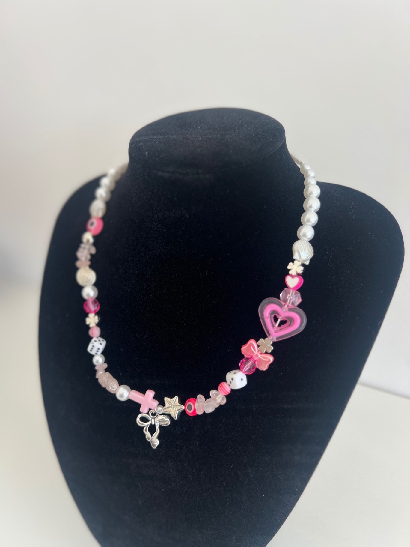 ICON Necklace - pink & silver 