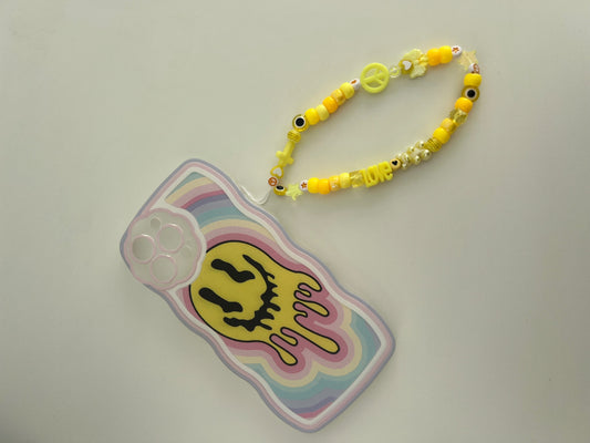 Inspire phone charm - yellow 