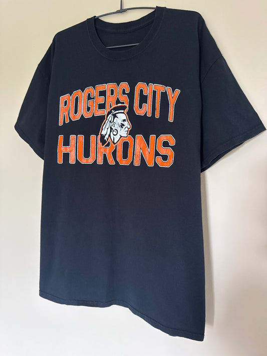 Roger City Hurons Black T-shirt 