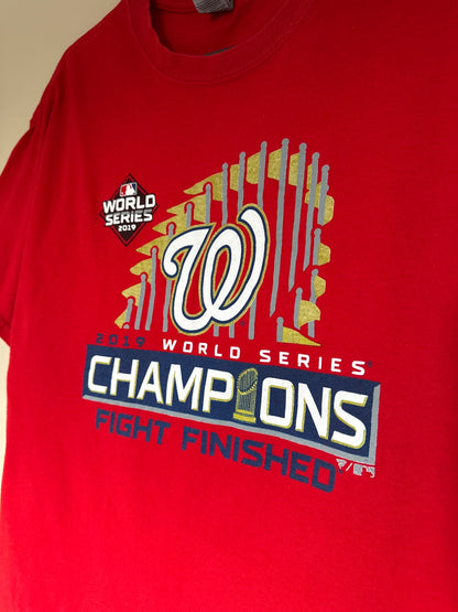 Red 2019 American World Series Champions T-shirt 