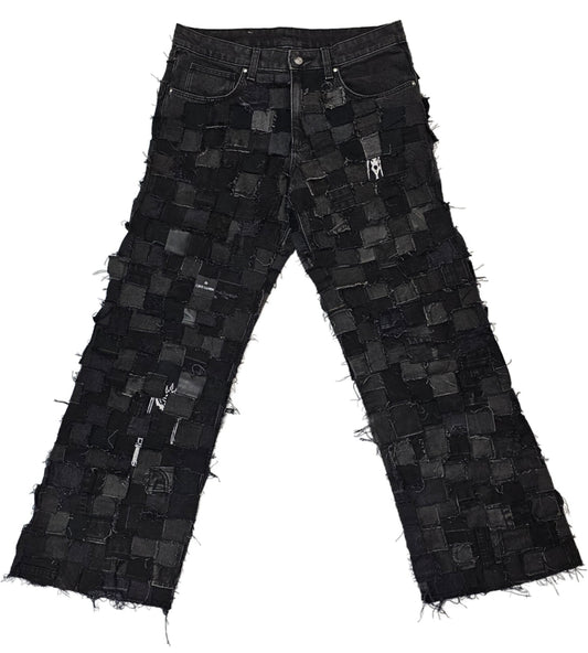 Square Patchwork Denim