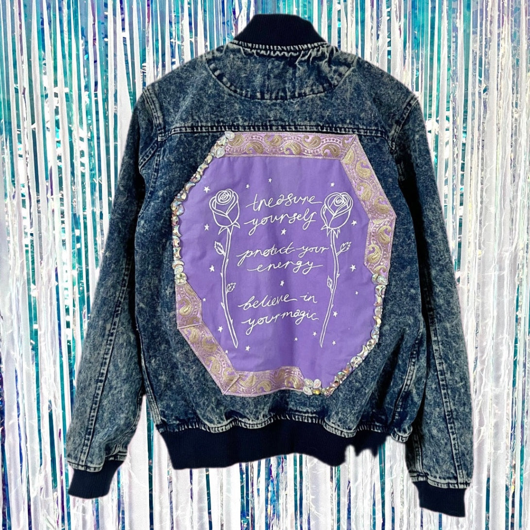 Treasure Protect Believe denim jacket