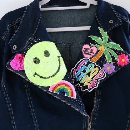 Tropical Paradise denim jacket