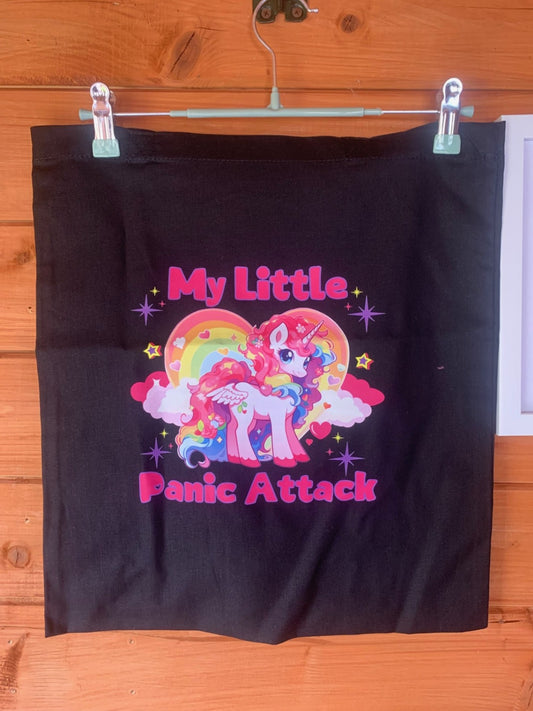Panic attack tote bag