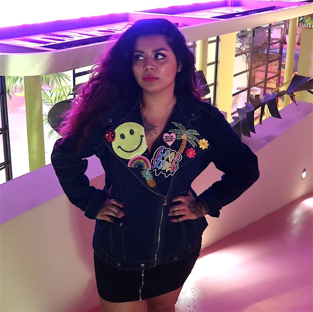 Tropical Paradise denim jacket