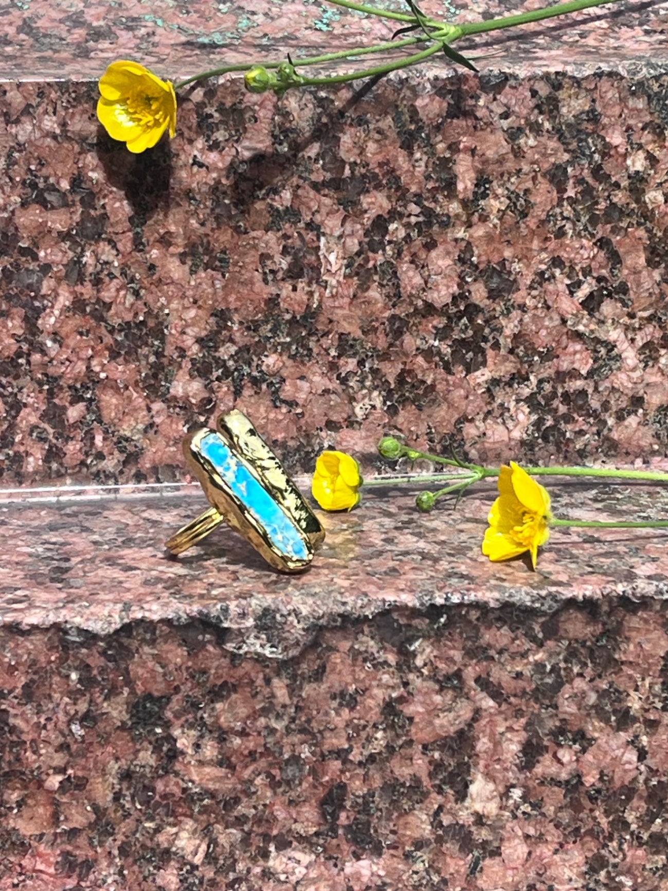 Turquoise Pillar Ring