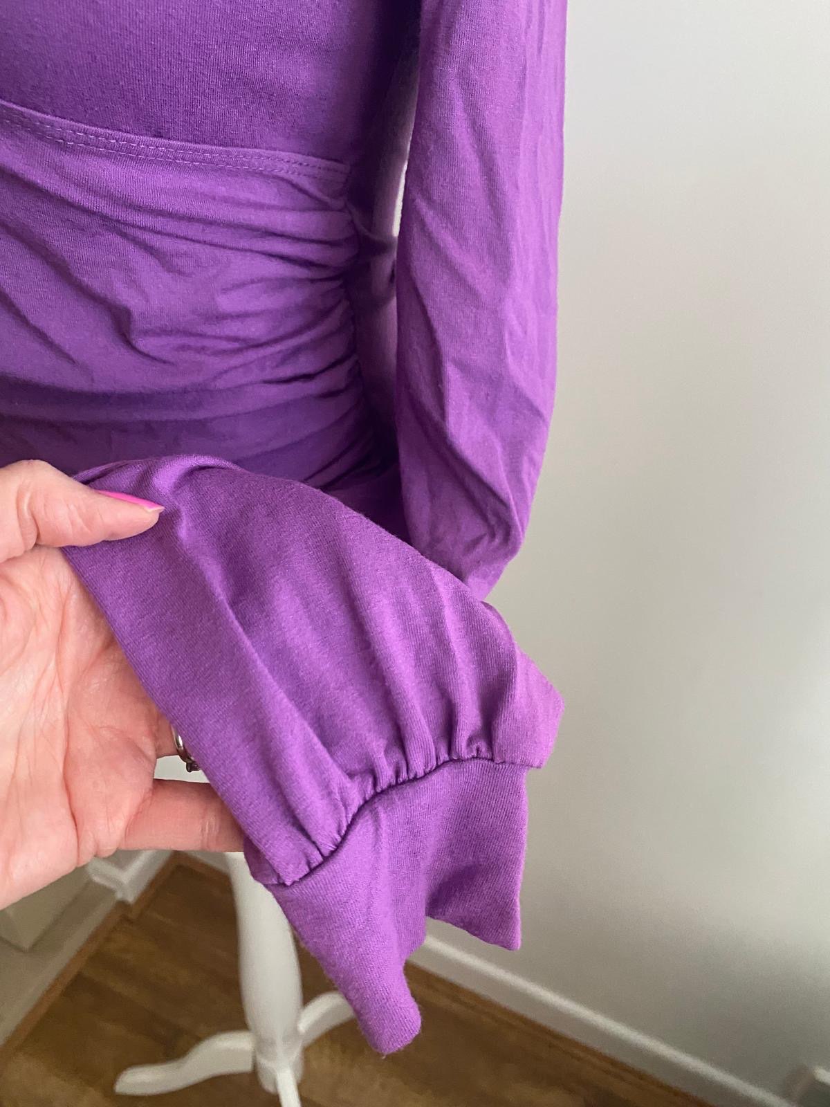 Purple long sleeve top