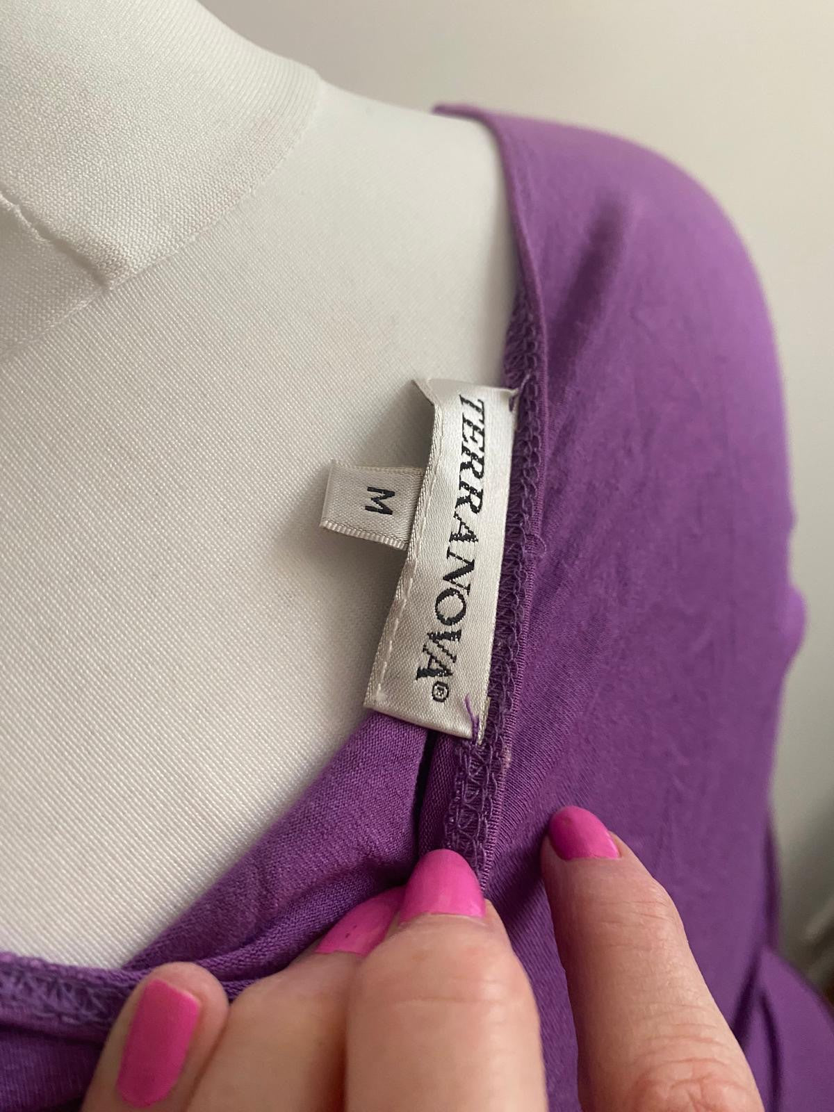 Purple long sleeve top