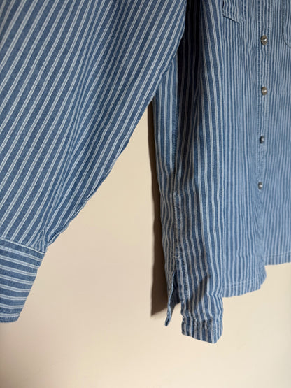 Preloved blue stripe shirt size 12 