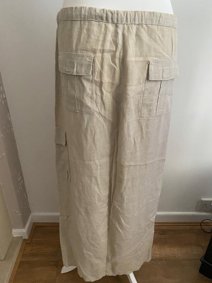 Beige cargo skirt 