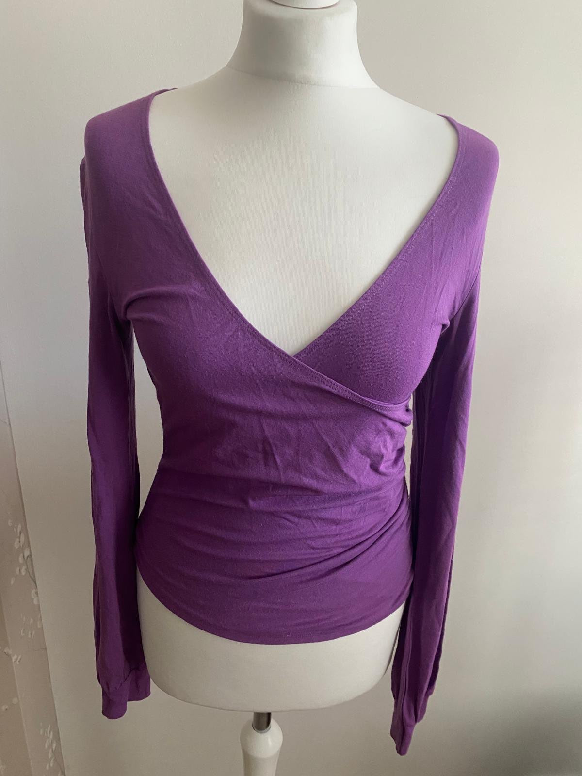 Purple long sleeve top